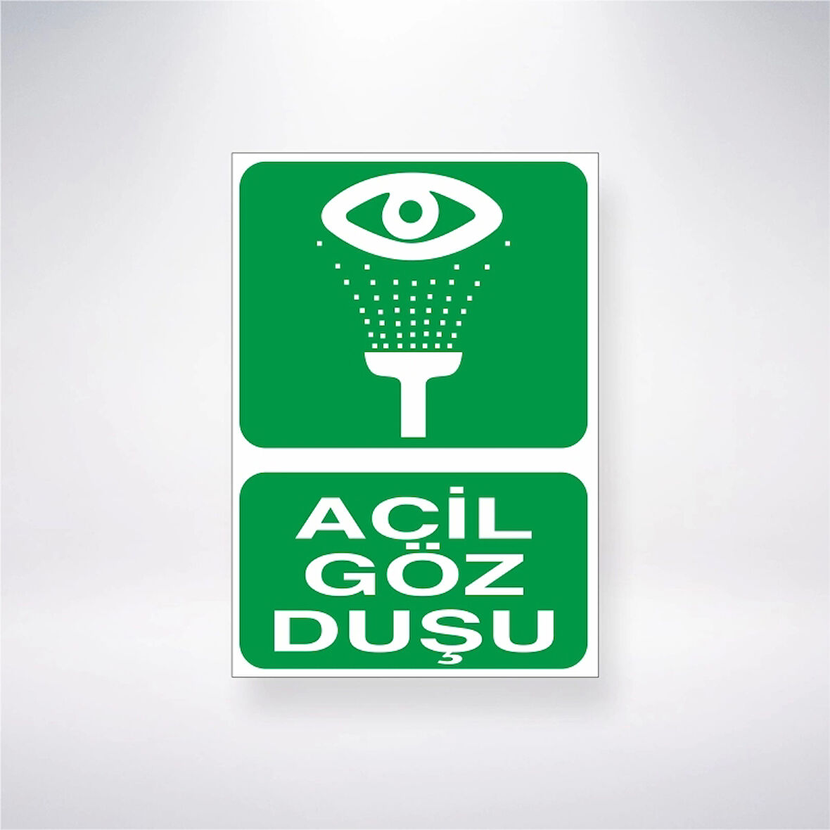 Acil Göz Duşu Sticker 20X28 Cm