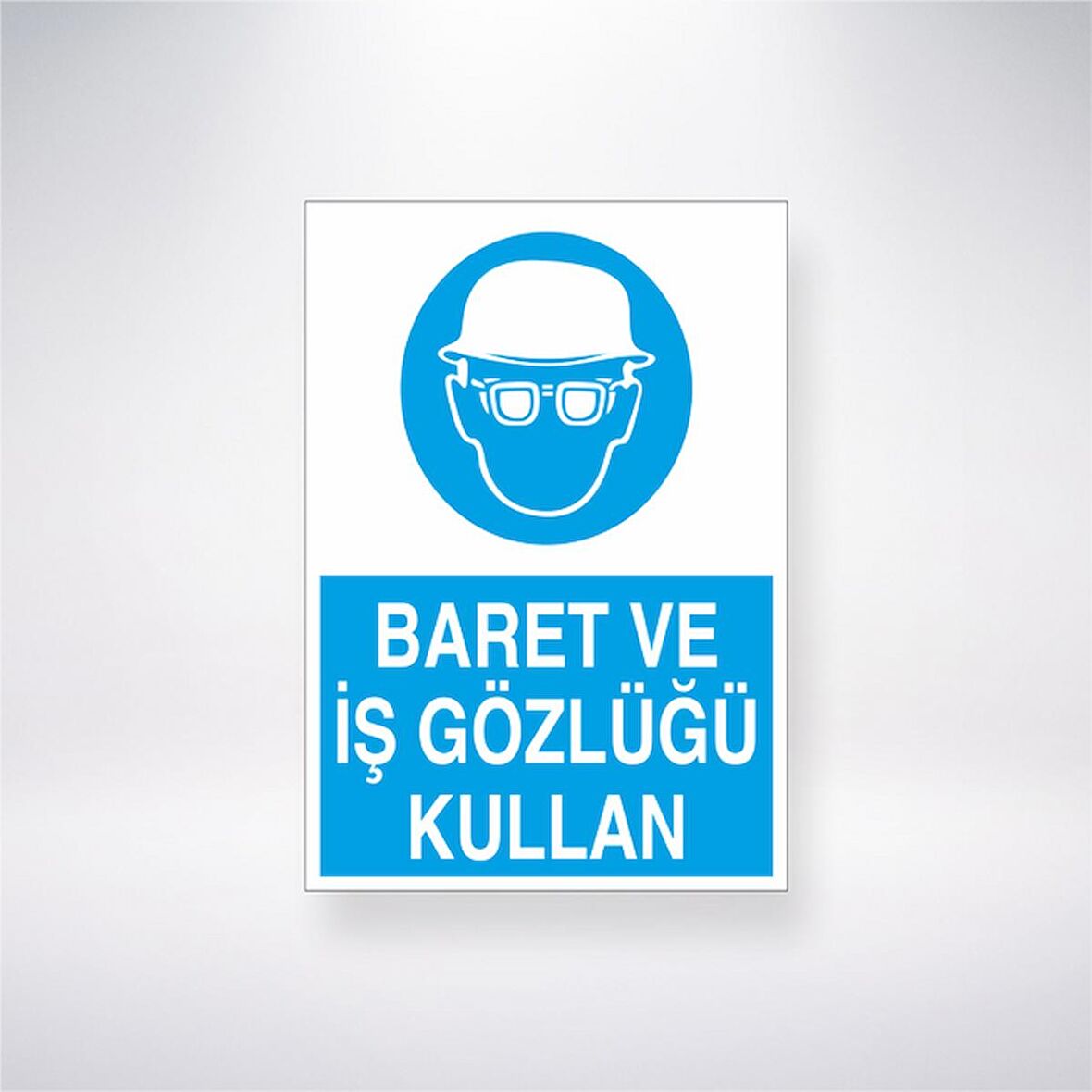 Baret ve İş Gözlüğü Tak