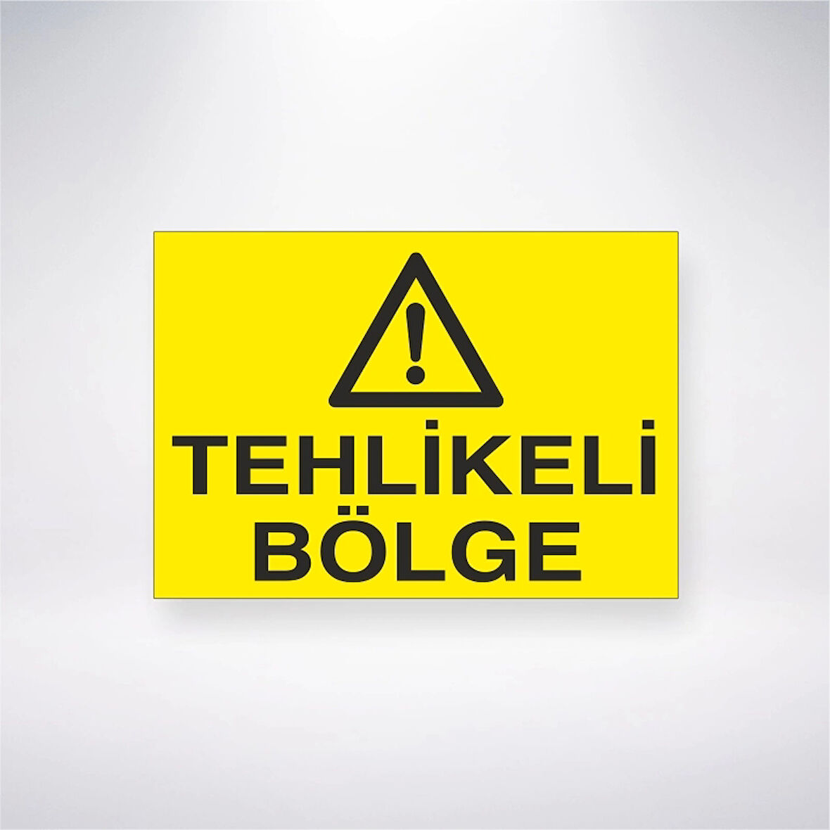 Tehlikeli Bölge Sticker 20X28 Cm
