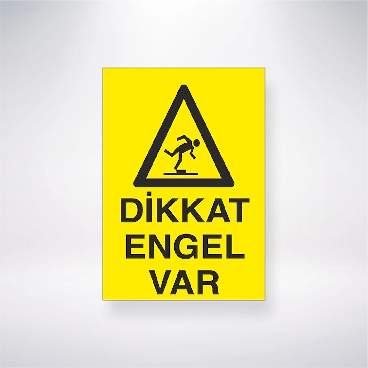 Dikkat Engel Var Sticker 20X28 Cm