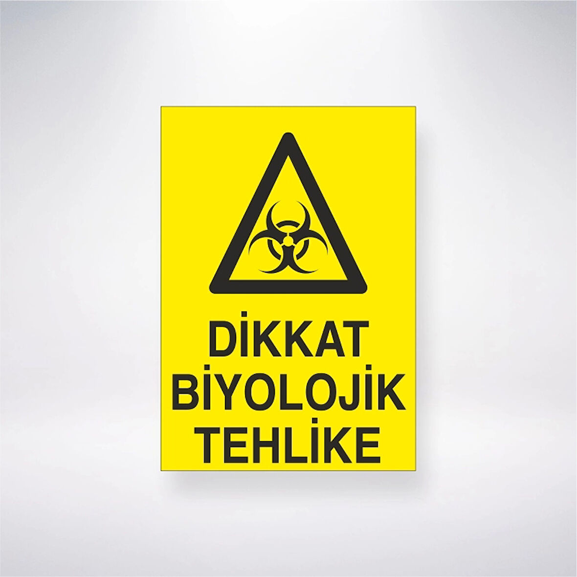 Dikkat Biyolojik Tehlike Sticker 20X28 Cm