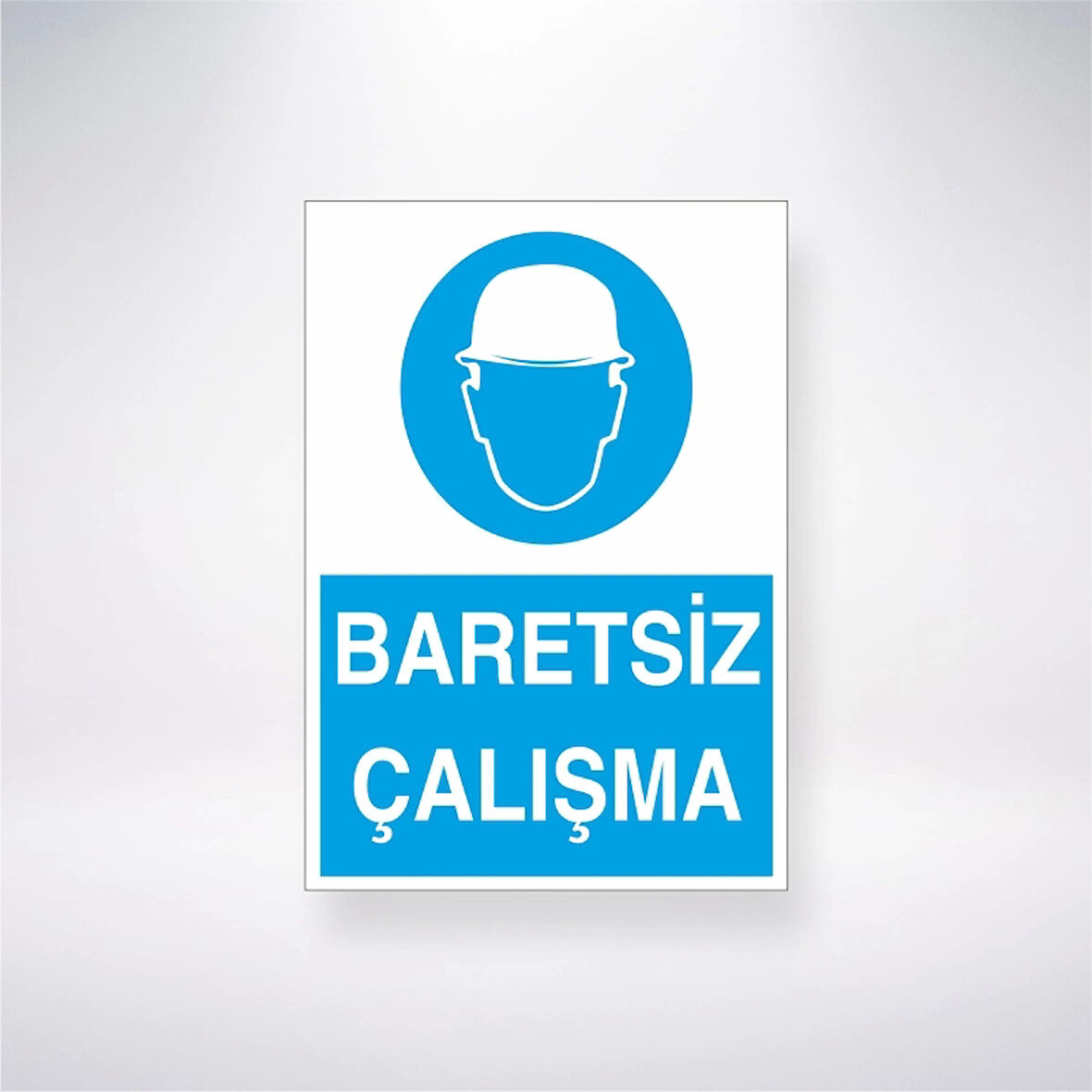 Baretsiz Çalışma İş güvenlik Panosu Sticker 20X28 Cm