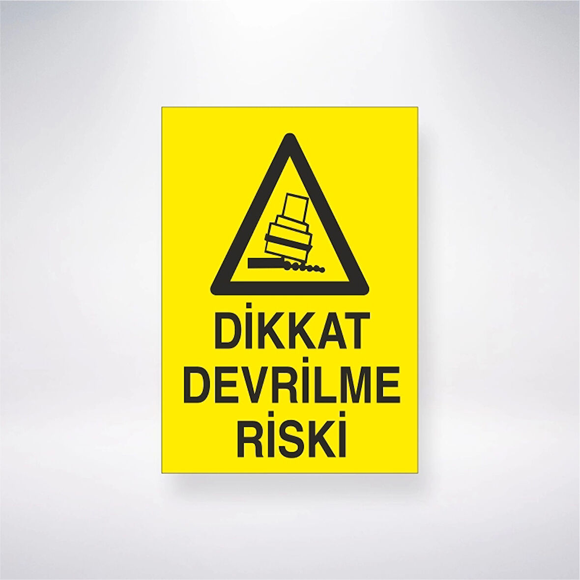Dikkat Devrilme Riski Sticker 20X28 Cm