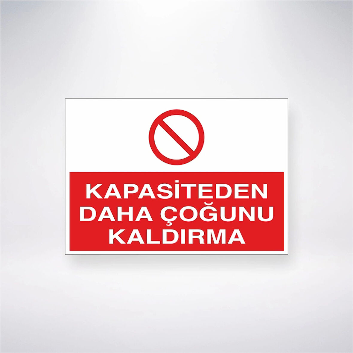 Kapasiteden Daha Çoğunu Kaldırma Sticker 20X28 Cm