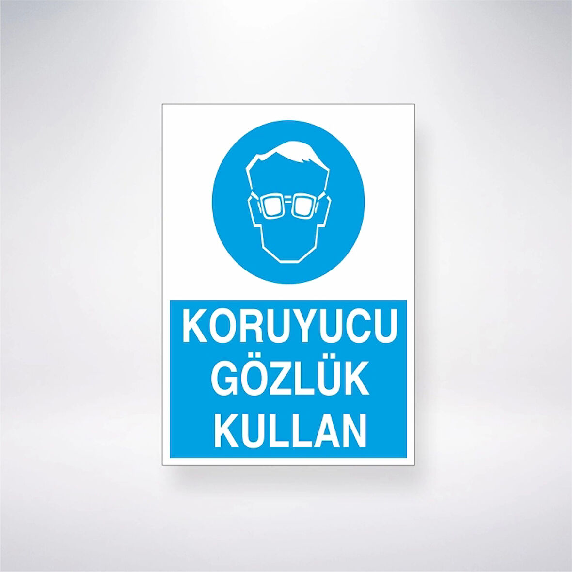 Koruyucu Gözlük Kullan Sticker 20X28 Cm