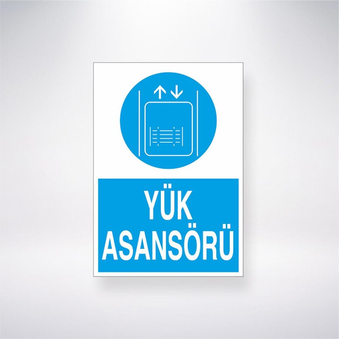 Yük Asansörü 21x35 Arkası Yapışkanlı Levha