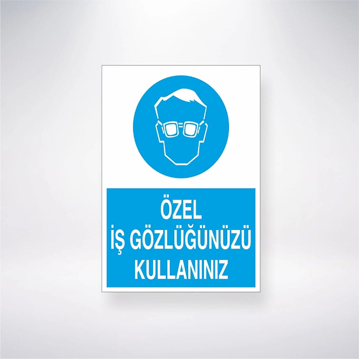 Özel İş Gözlüğünüzü Kullanınız Sticker 20X28 Cm