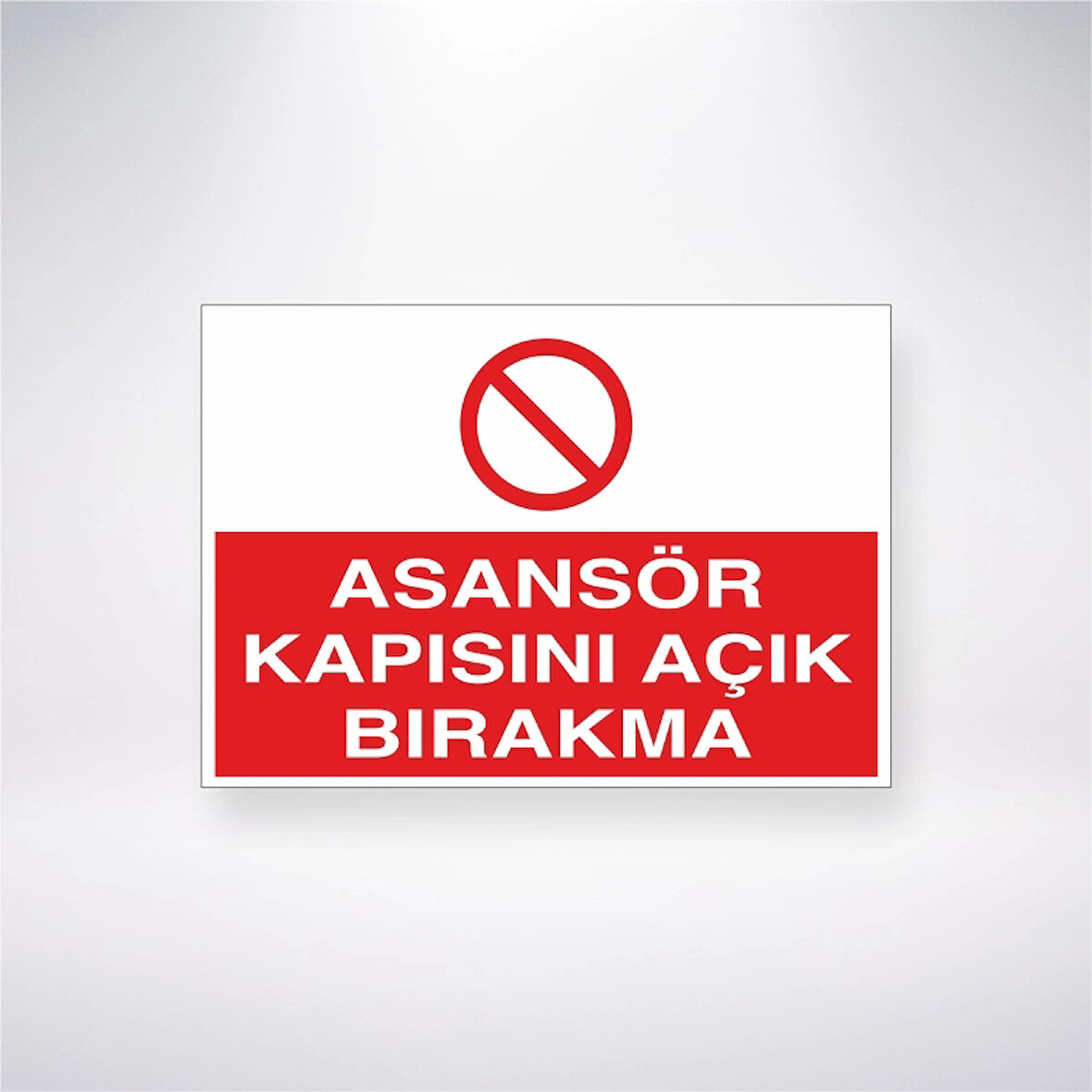 Asansör Kapısını Açık Bırakma Sticker 20X28 Cm