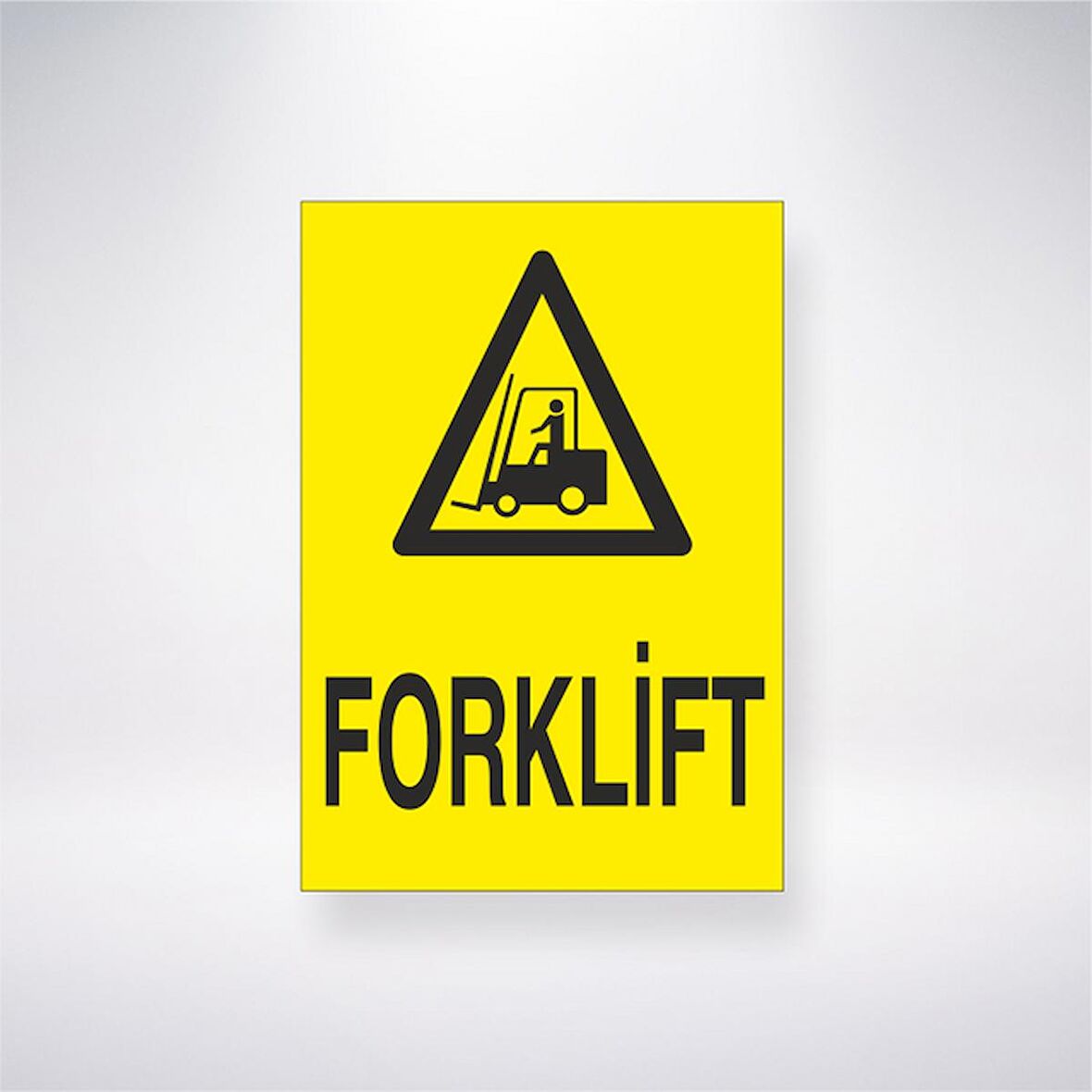 Forklift  21x35 Arkası Yapışkanlı Levha