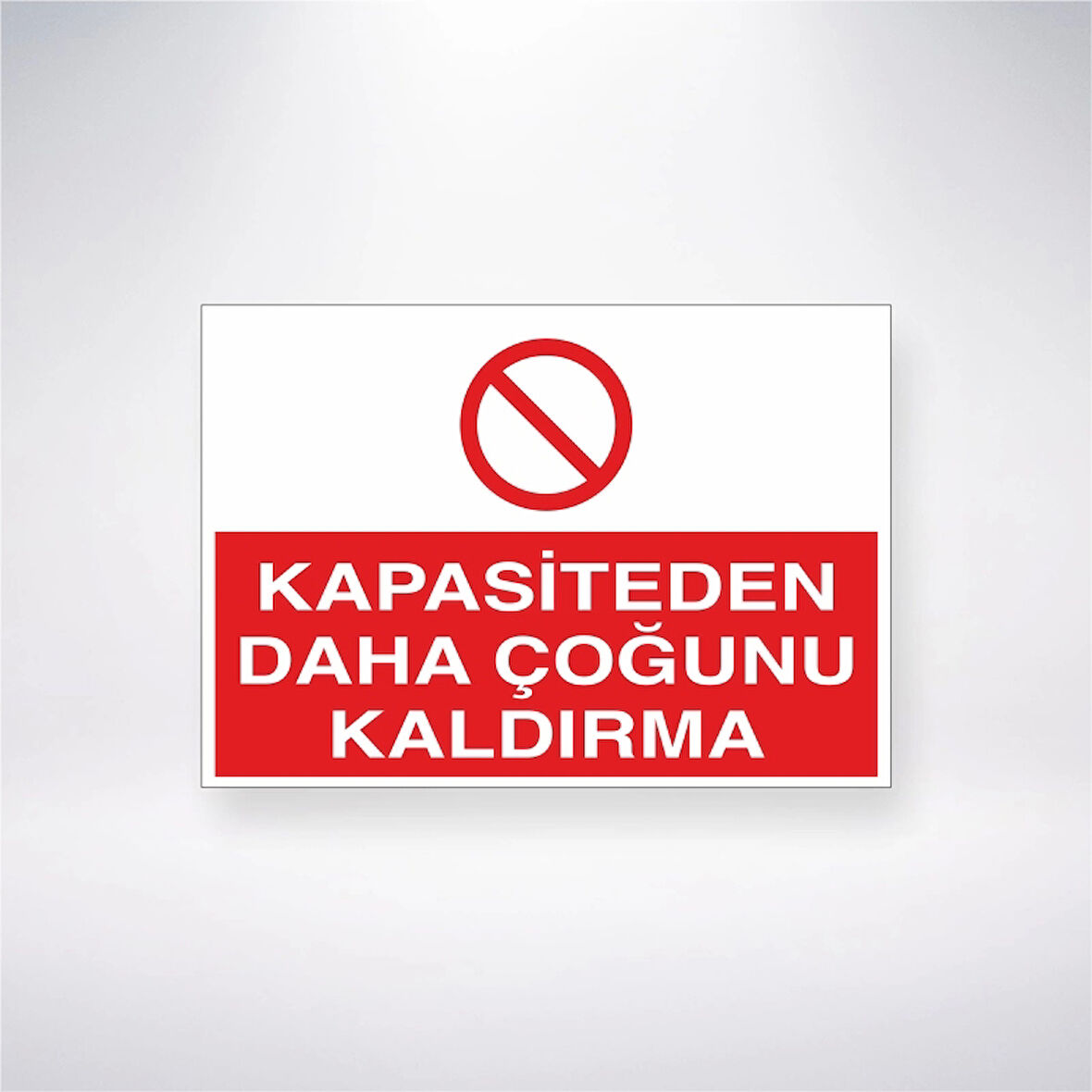 Kapasiteden Daha Çoğunu Kaldırma Sticker 20X28 Cm