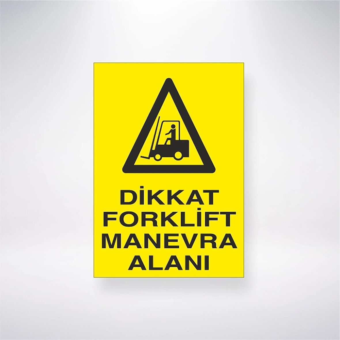 Dikkat Forklift Manevra Alanı Sticker 20X28 Cm