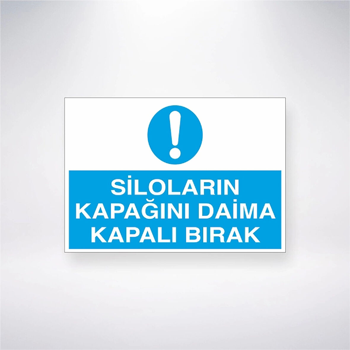 Siloların Kapağını Daima Kapalı Bırak Sticker 20X28 Cm