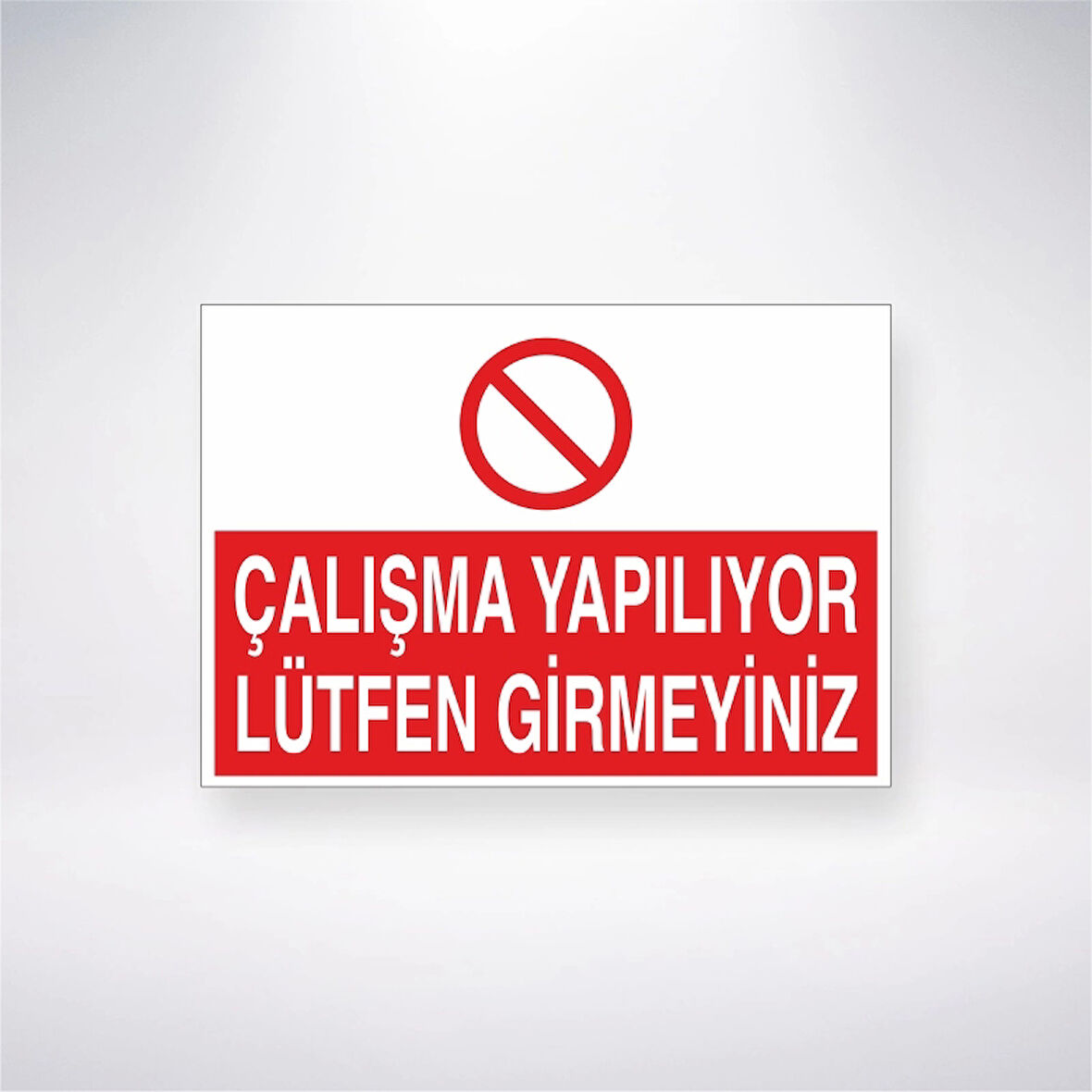 Çalışma Yapılıyor Lütfen Girmeyiniz Sticker 20X28 Cm