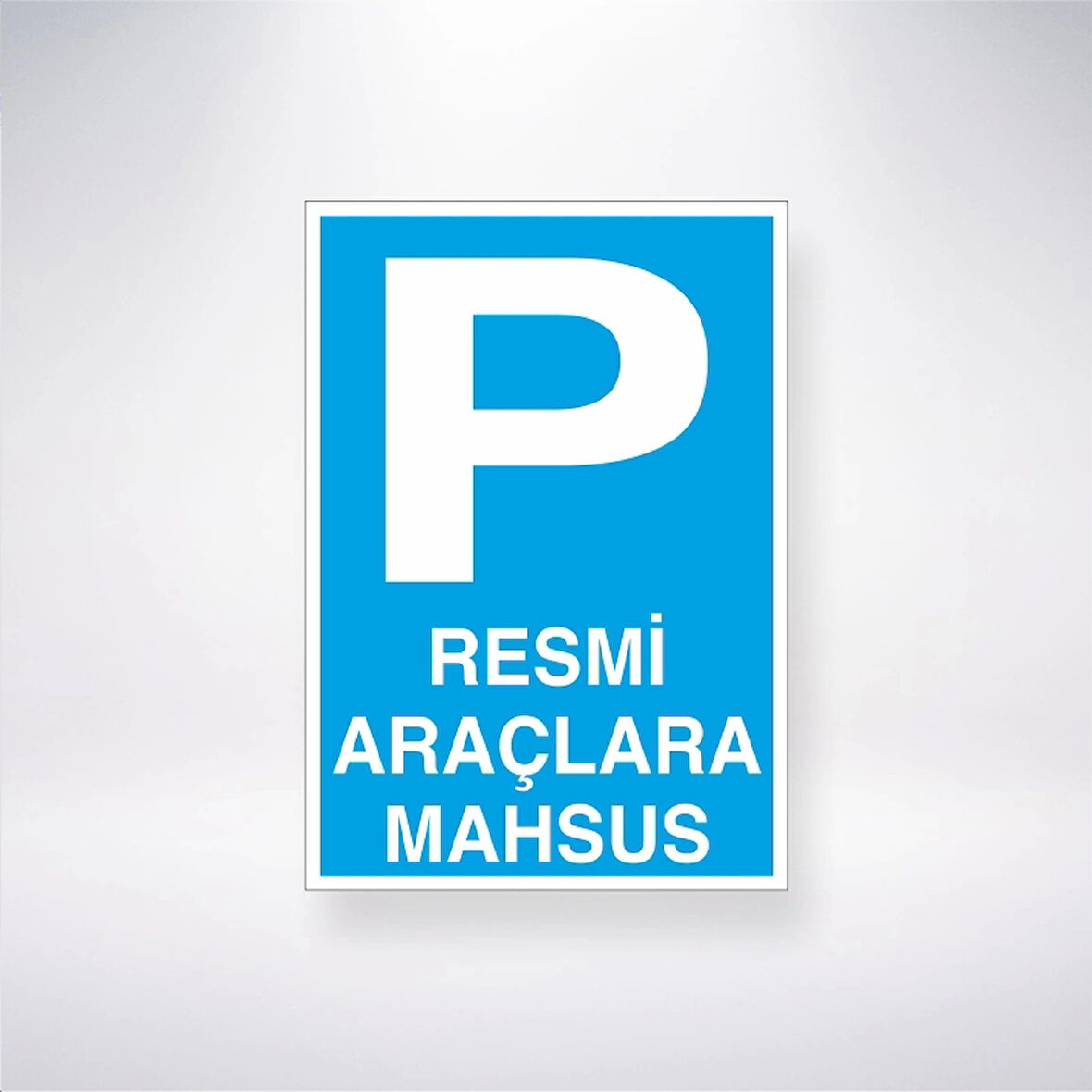 P Resmi Araçlara Mahsus Sticker 20X28 Cm