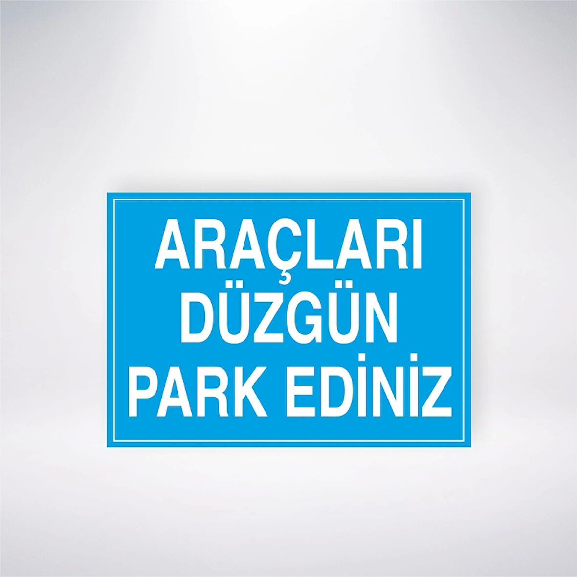 Araçları Düzgün Park Ediniz Sticker 20X28 Cm