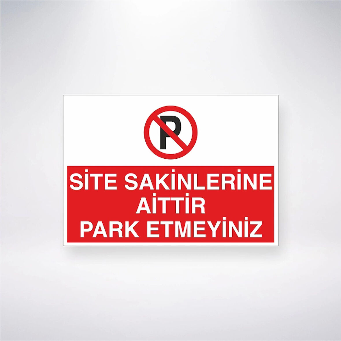 Site Sakinlerine Aittir Park Etmeyiniz Sticker 20X28 Cm