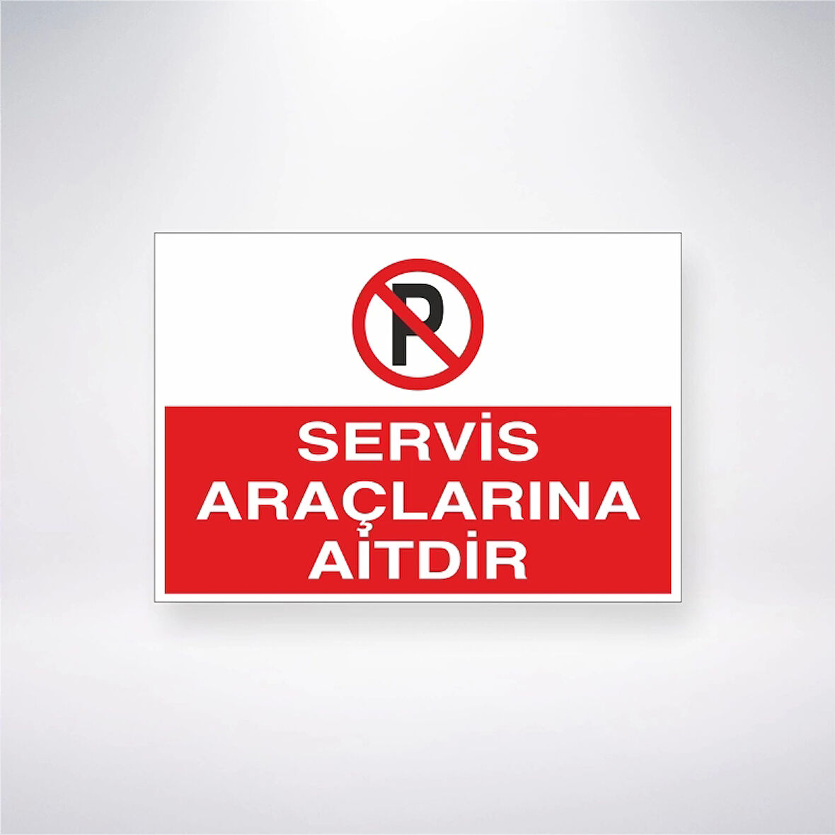 Servis Araçlarına Aittir Sticker 20X28 Cm