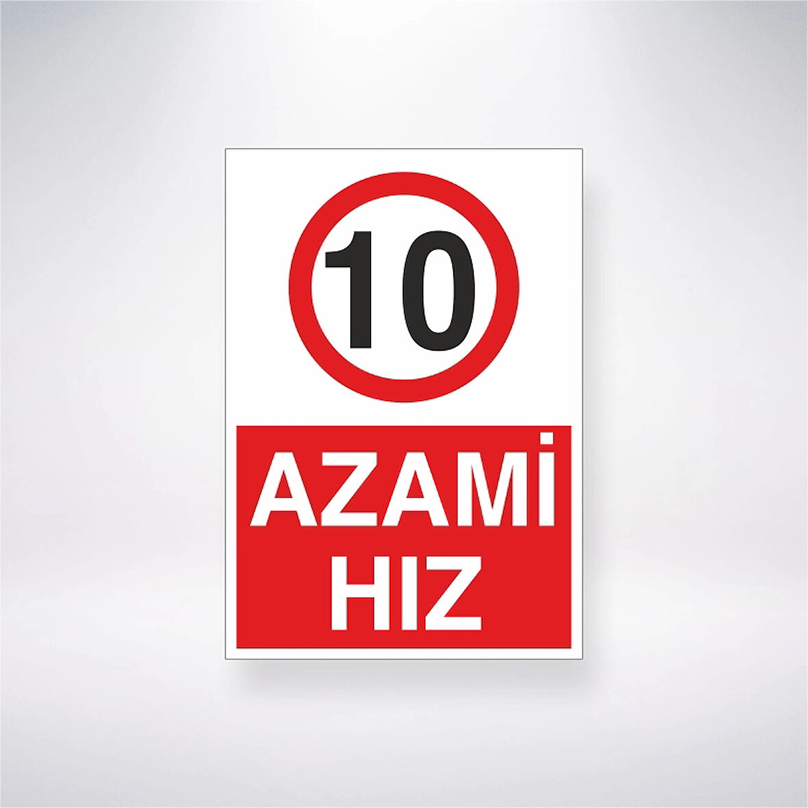 10 Azami Hız Sticker 20X28 Cm