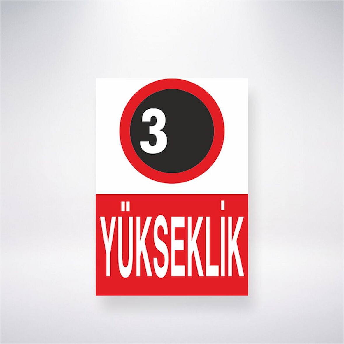 3 Yükseklik  21x35 Arkası Yapışkanlı Levha