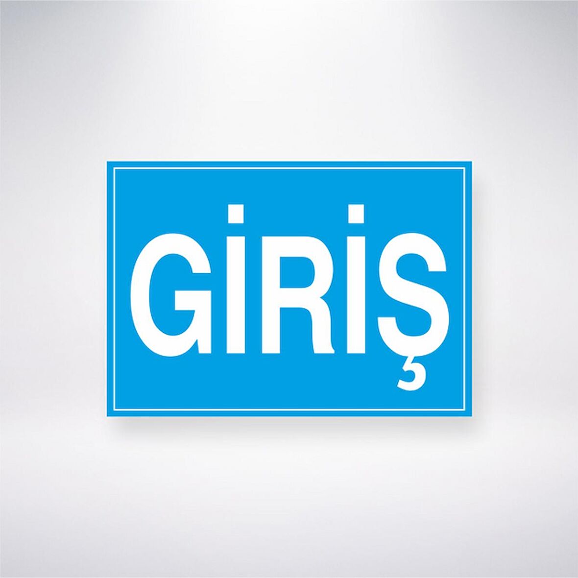 Giriş  21x35 Arkası Yapışkanlı Levha