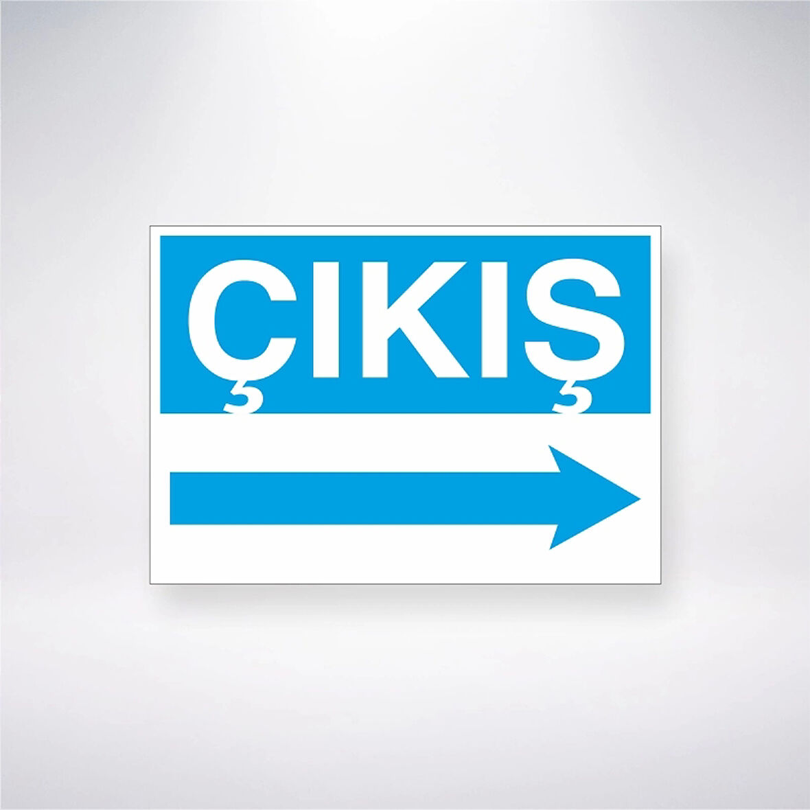 Çıkış ---> Sticker 20X28 Cm