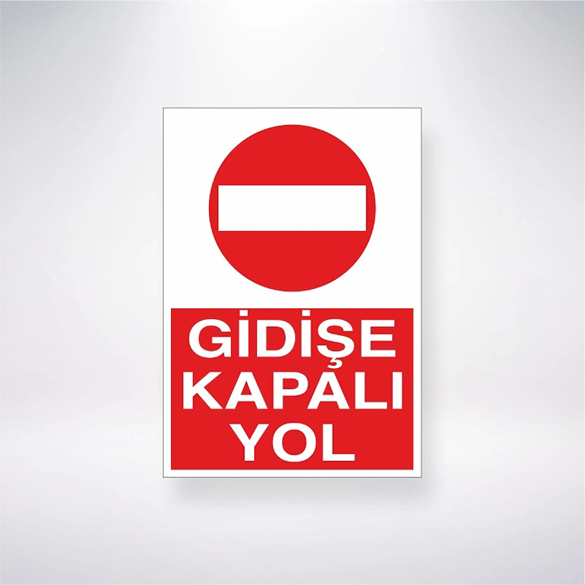 Gidişe Kapalı Yol Sticker 20X28 Cm