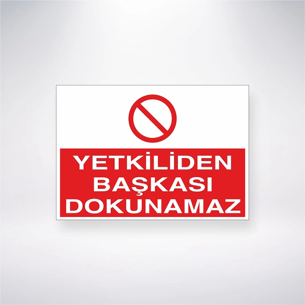 Yetkiliden Başkası Dokunamaz Sticker 20X28 Cm
