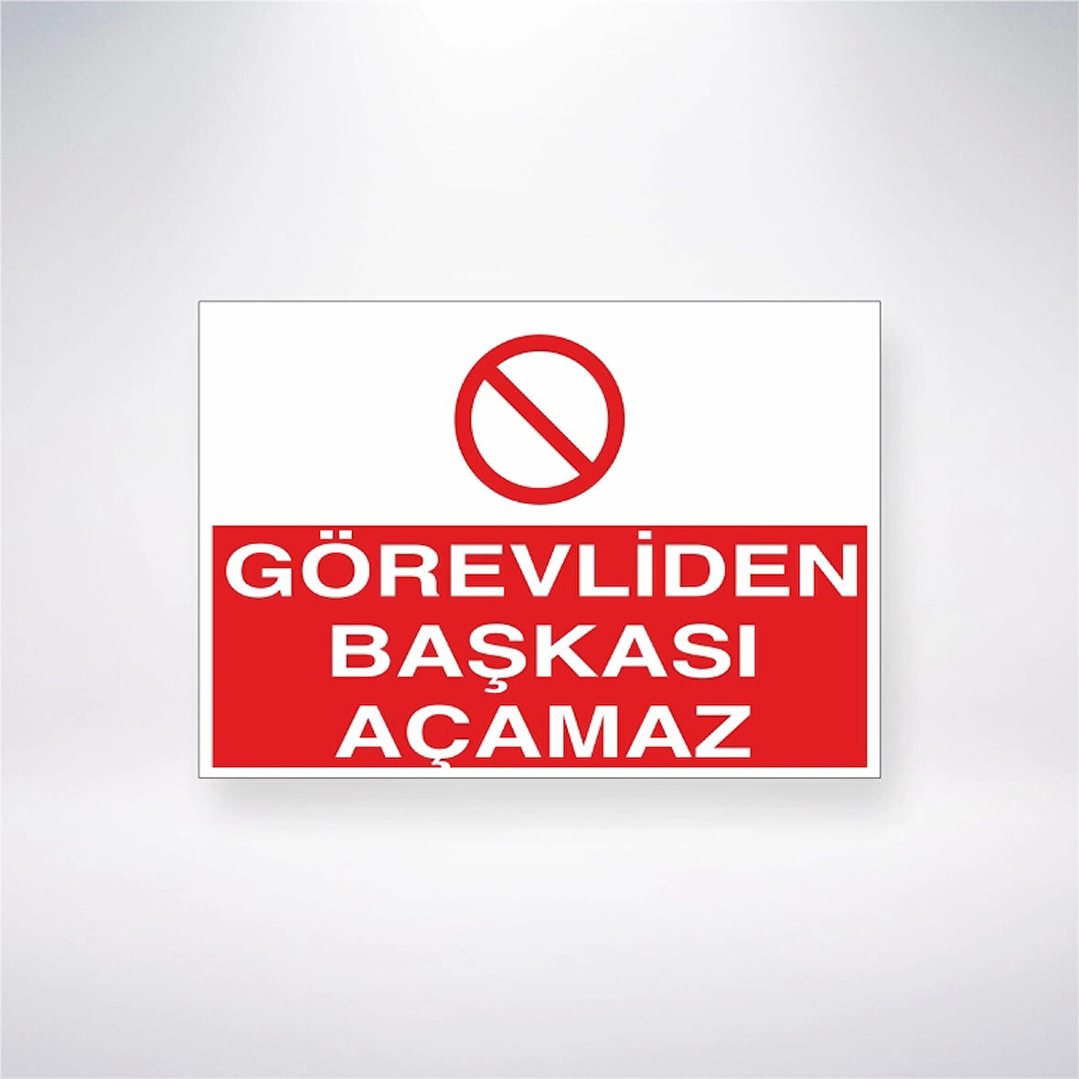 Görevliden Başkası Açamaz Sticker 20X28 Cm