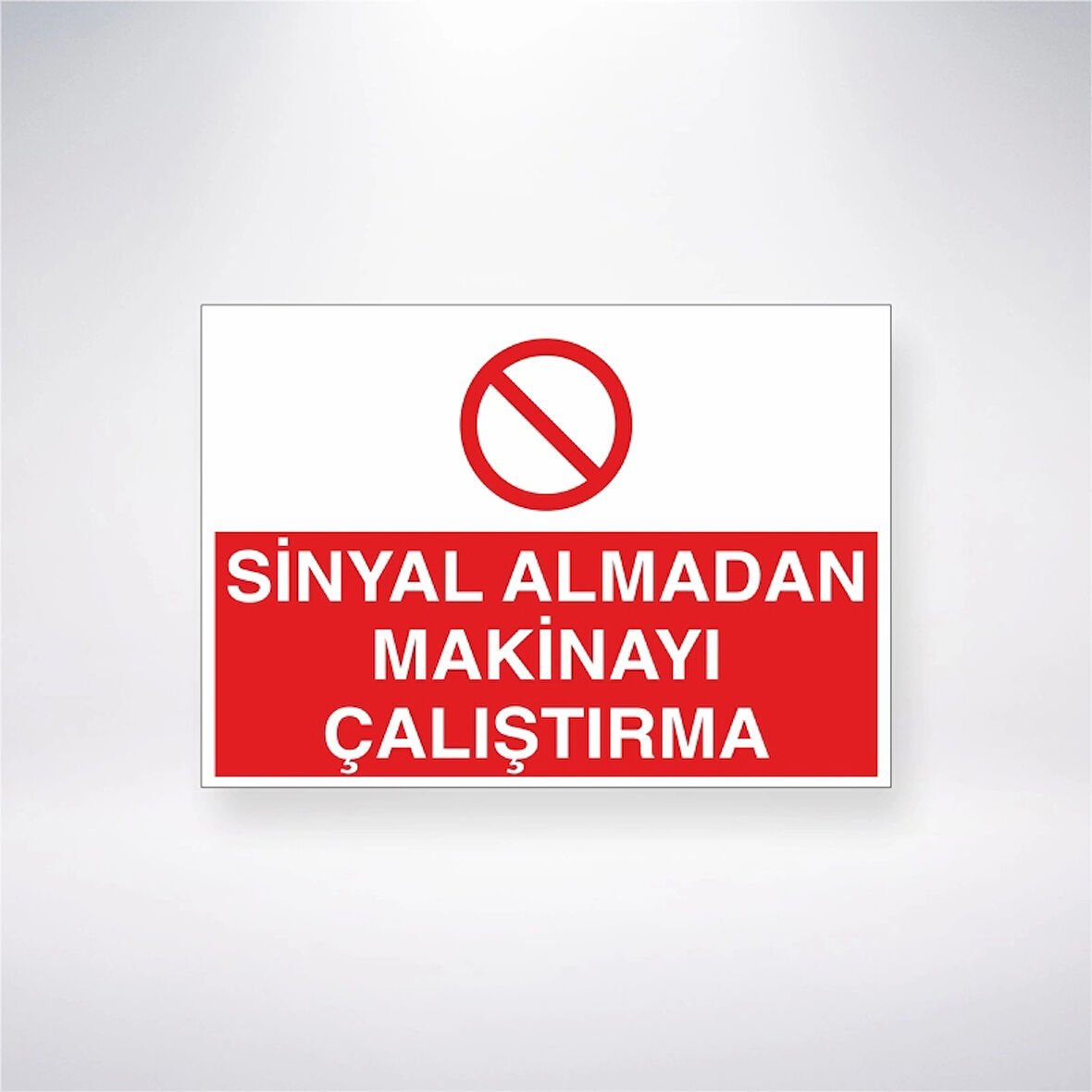 Sinyal Almadan Makineyi Çalıştırma Sticker 20X28 Cm