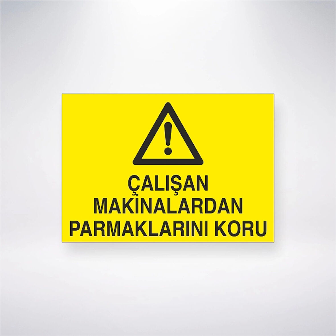 Çalışan Makinelardan Parmaklarını Koru Sticker 20X28 Cm