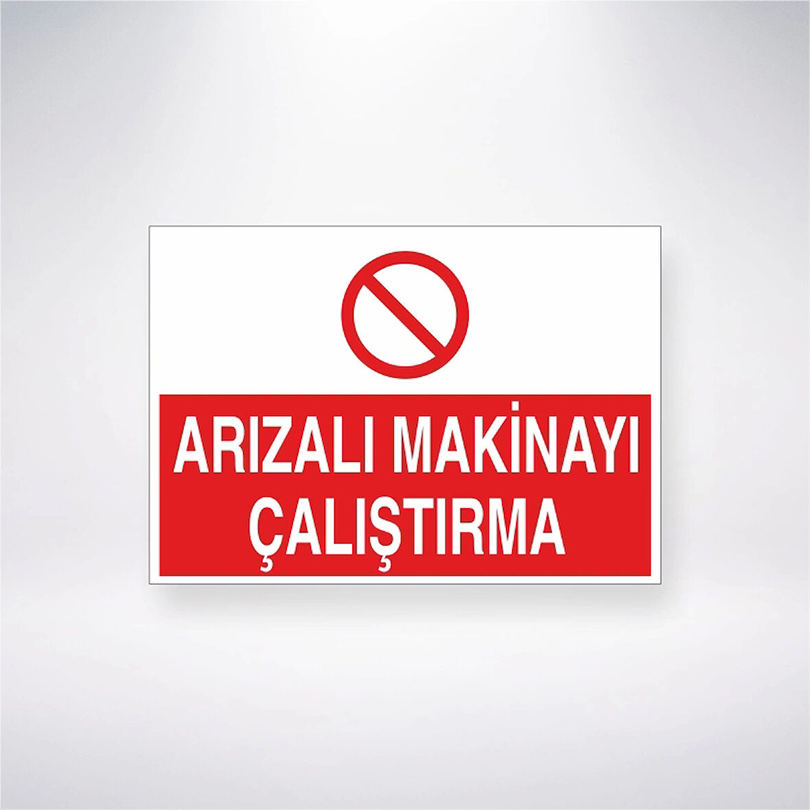 Arızalı Makineyi Çalıştırma Sticker 20X28 Cm