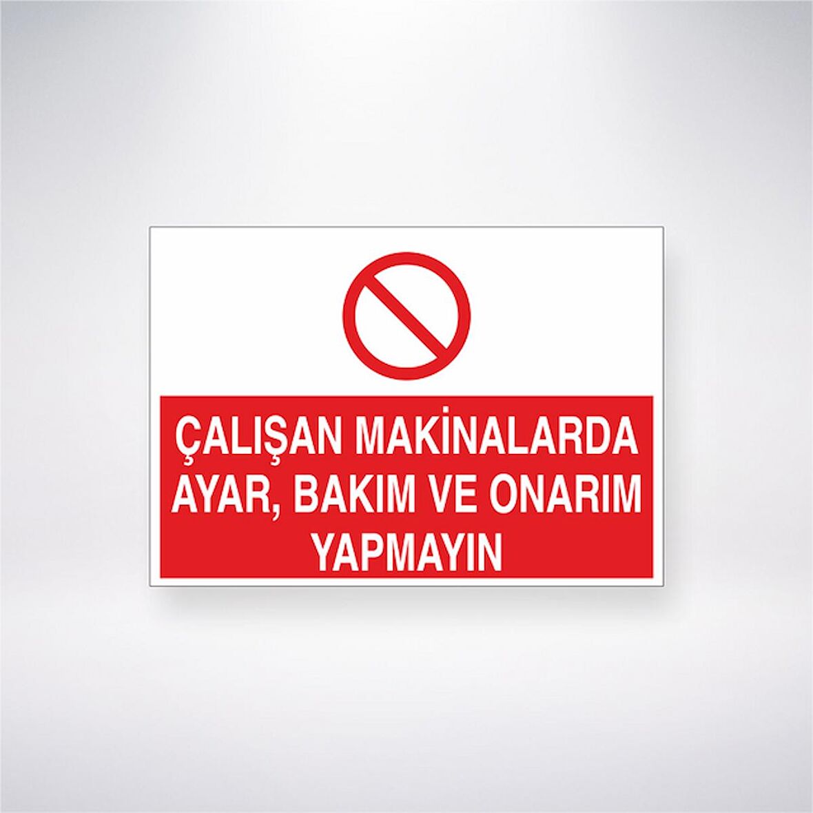 Çalışan Makinelarda Ayar, Bakım Ve Onarım Yapmayın