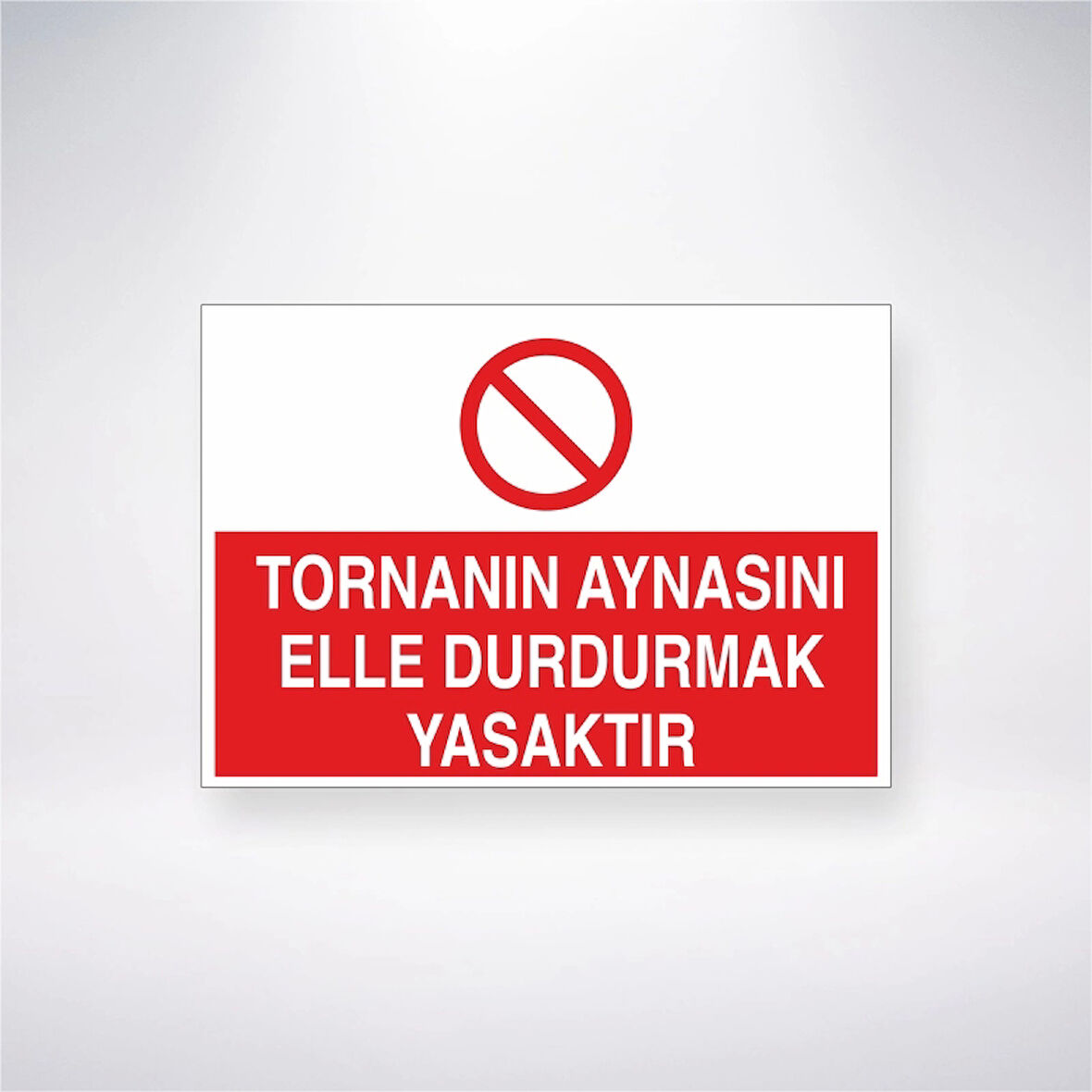 Tornanın Aynasını Elle Durdurmak Yasaktır Sticker 20X28 Cm