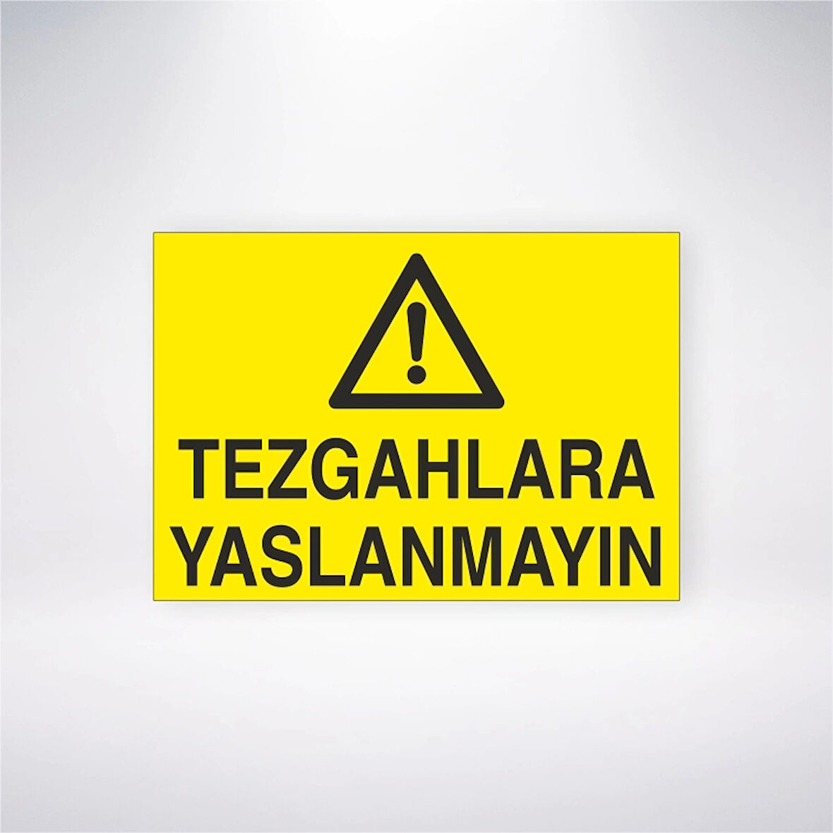 Tezgahlara Yaslanmayın Sticker 20X28 Cm