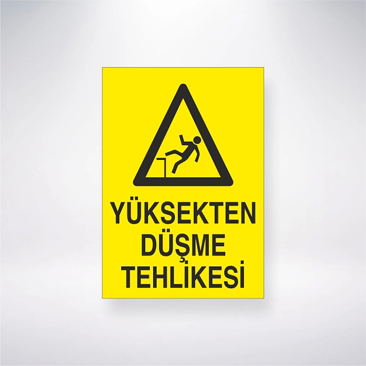 Yüksekten Düşme Tehlikesi Sticker 20X28 Cm