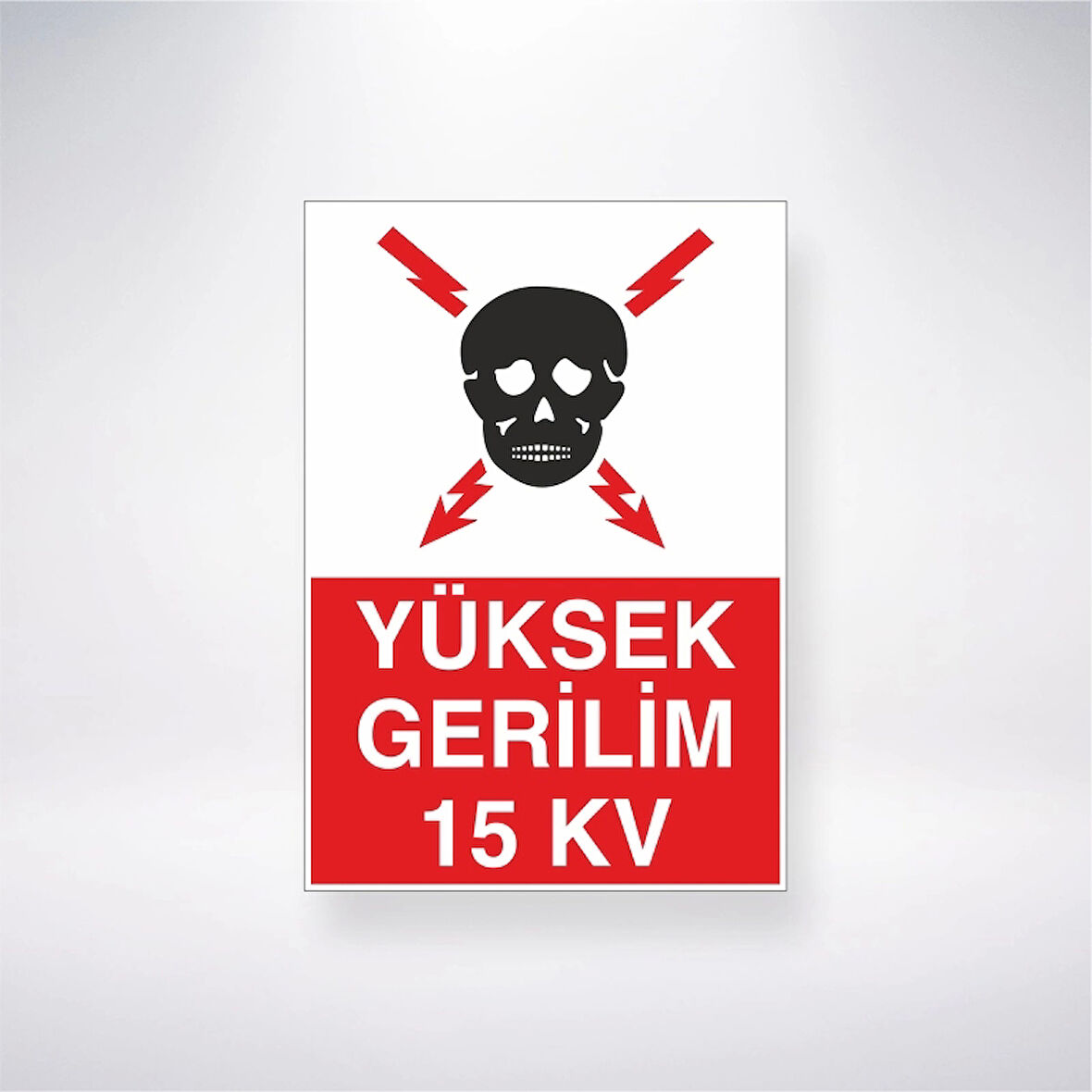 Yüksek Gerilim 15KV Sticker 20X28 Cm