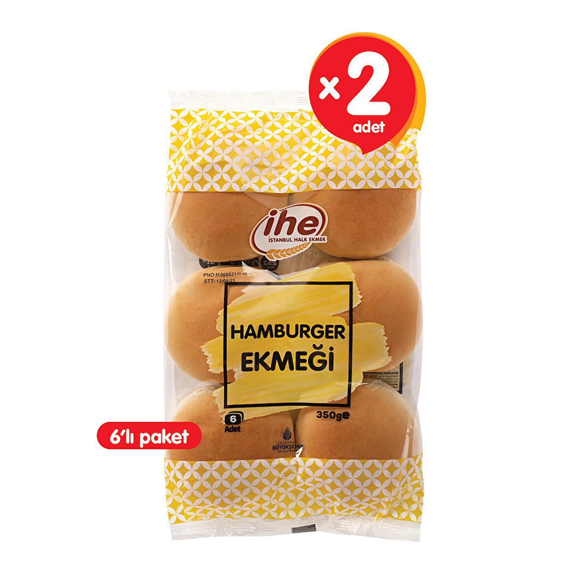 İHE HAMBURGER EKMEĞİ 350 g (2 ADET)