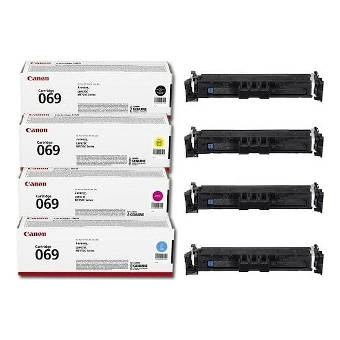 Canon CRG-069 Orjinal 4 Renk Toner Seti - LBP673CDW / MF752CDW / MF754CDW