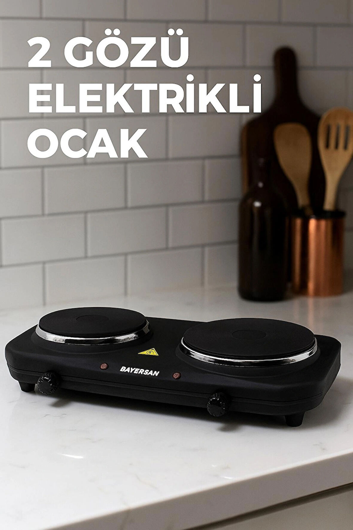 Bayersan 2 Gözlü Set Üstü Elektrikli İkili Ocak