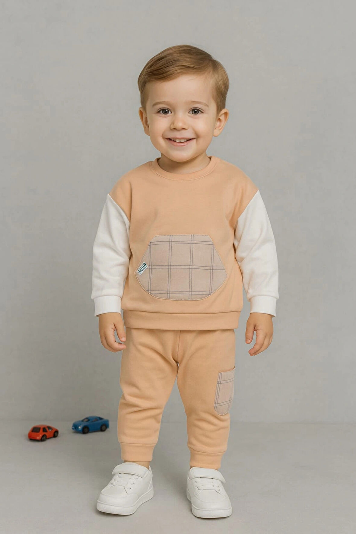 Erkek Çocuk Pamuklu Cepli 2'li Takım