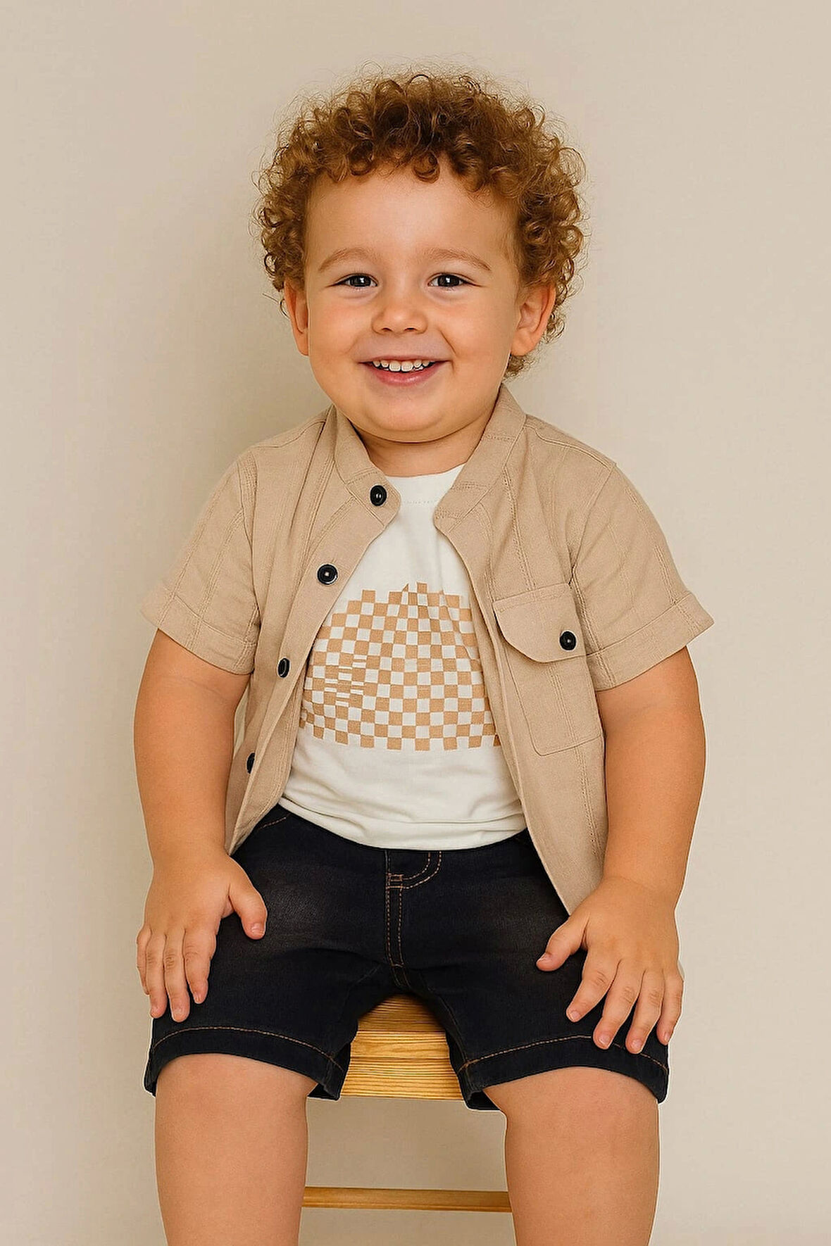 Kapri Yandan Cepli Gömlekli 3'lü Takım