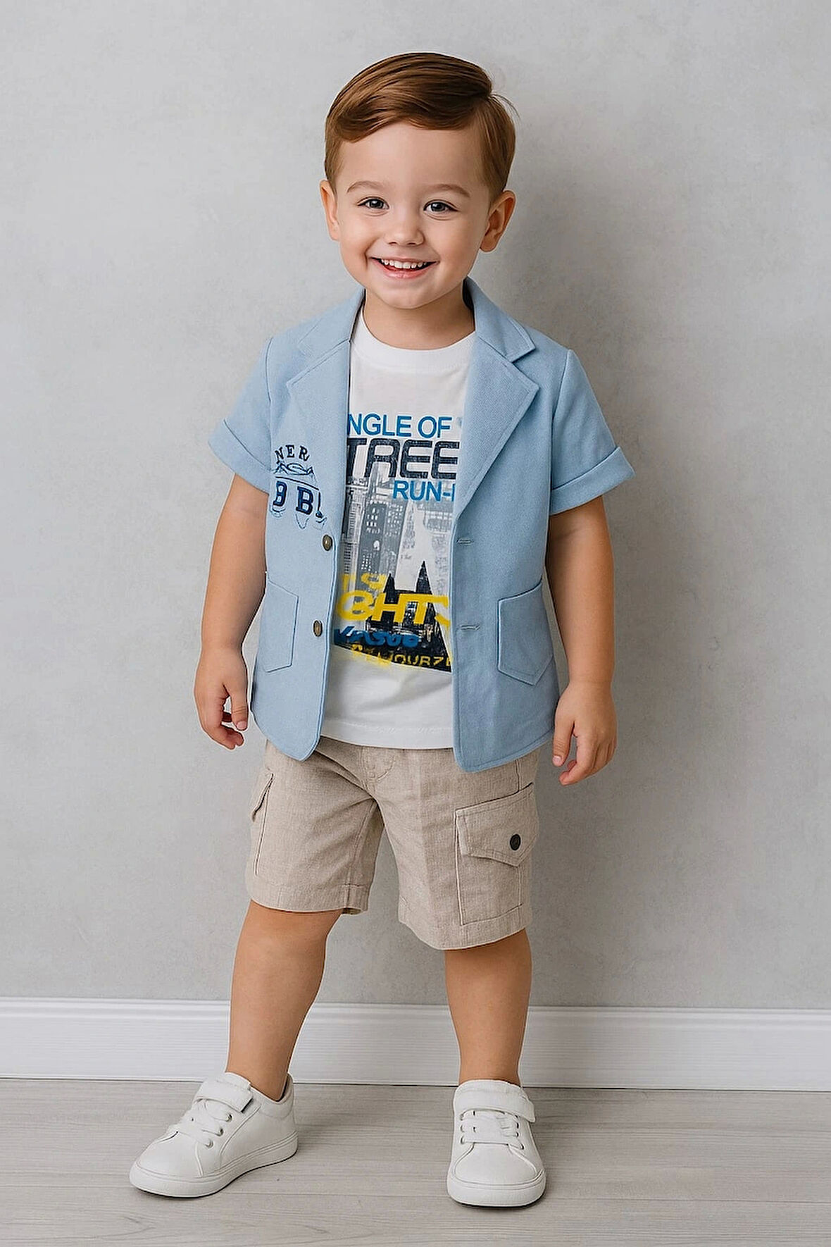 Keten Kapri Gömlekli 3'lü Takım