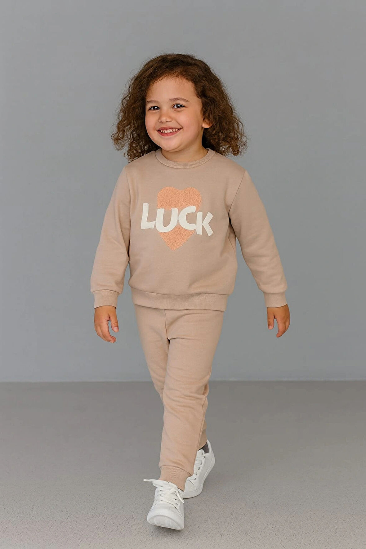 Luck Kalpli %100 Pamuk Çocuk Eşofman Takımı