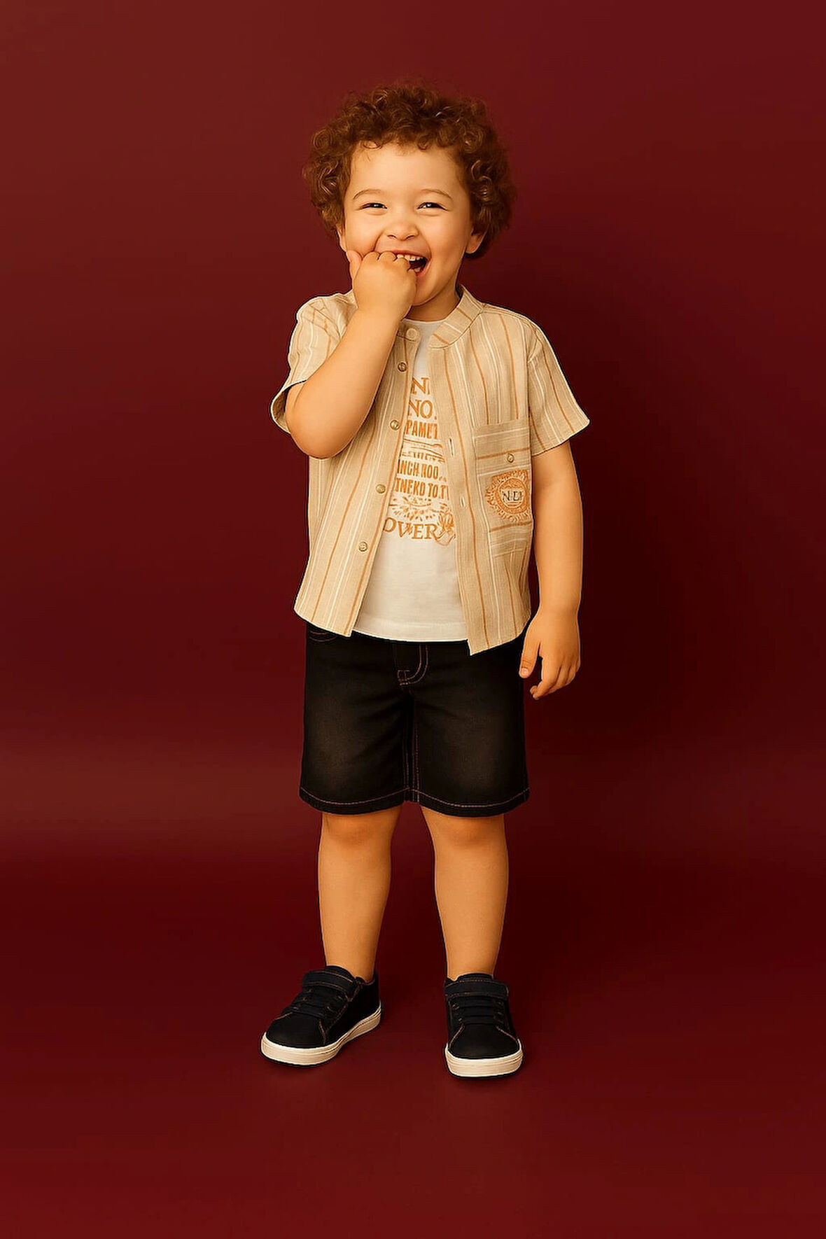 Kot Gömlekli 3'lü Takım