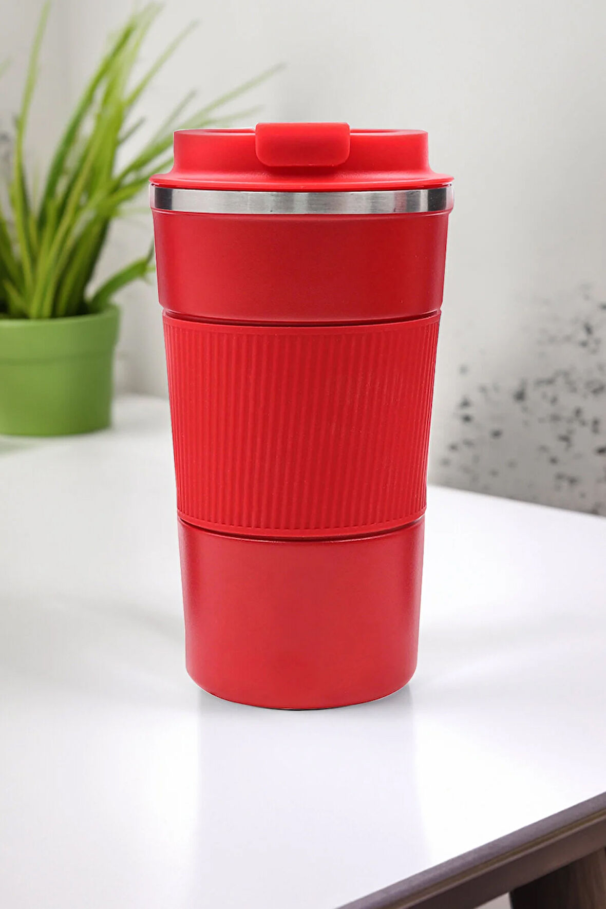 500ml Silikon Detaylı Çelik Termos