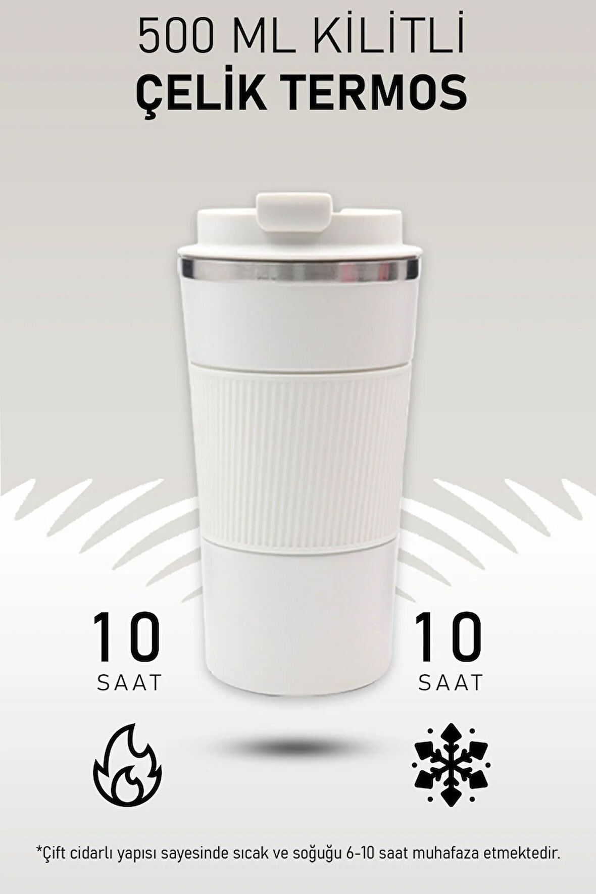 500 ml Beyaz Termos