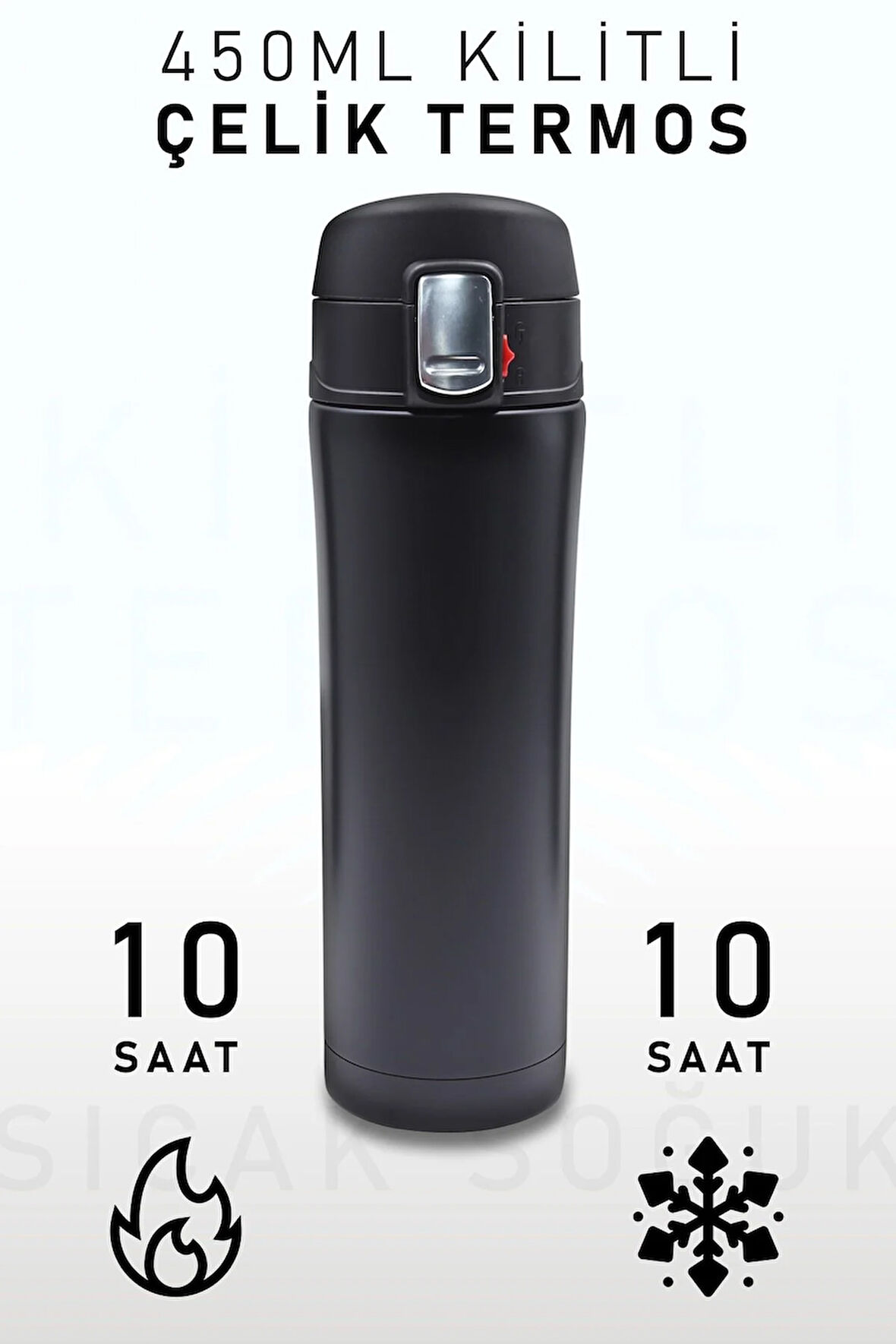 450 ml Kilitli Vakumlu Termos