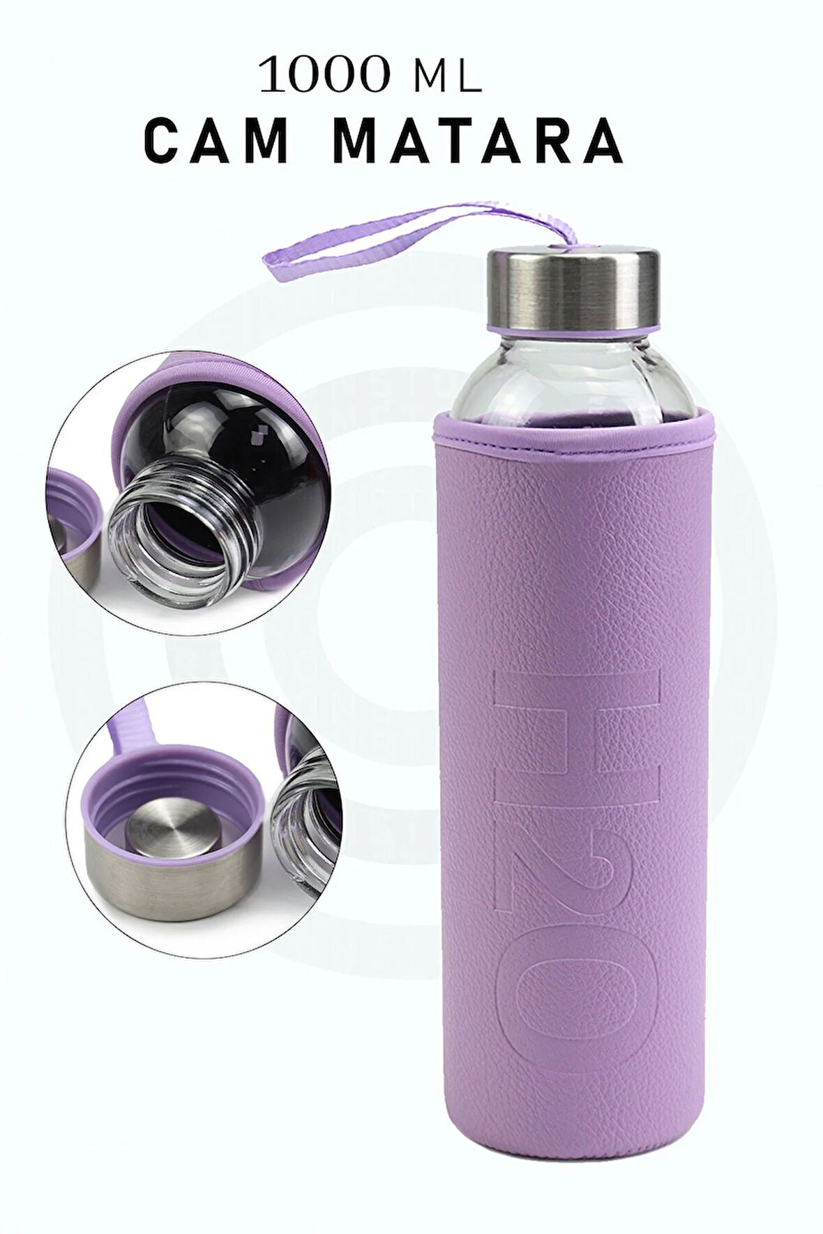 Kılıflı Cam Matara 500ml