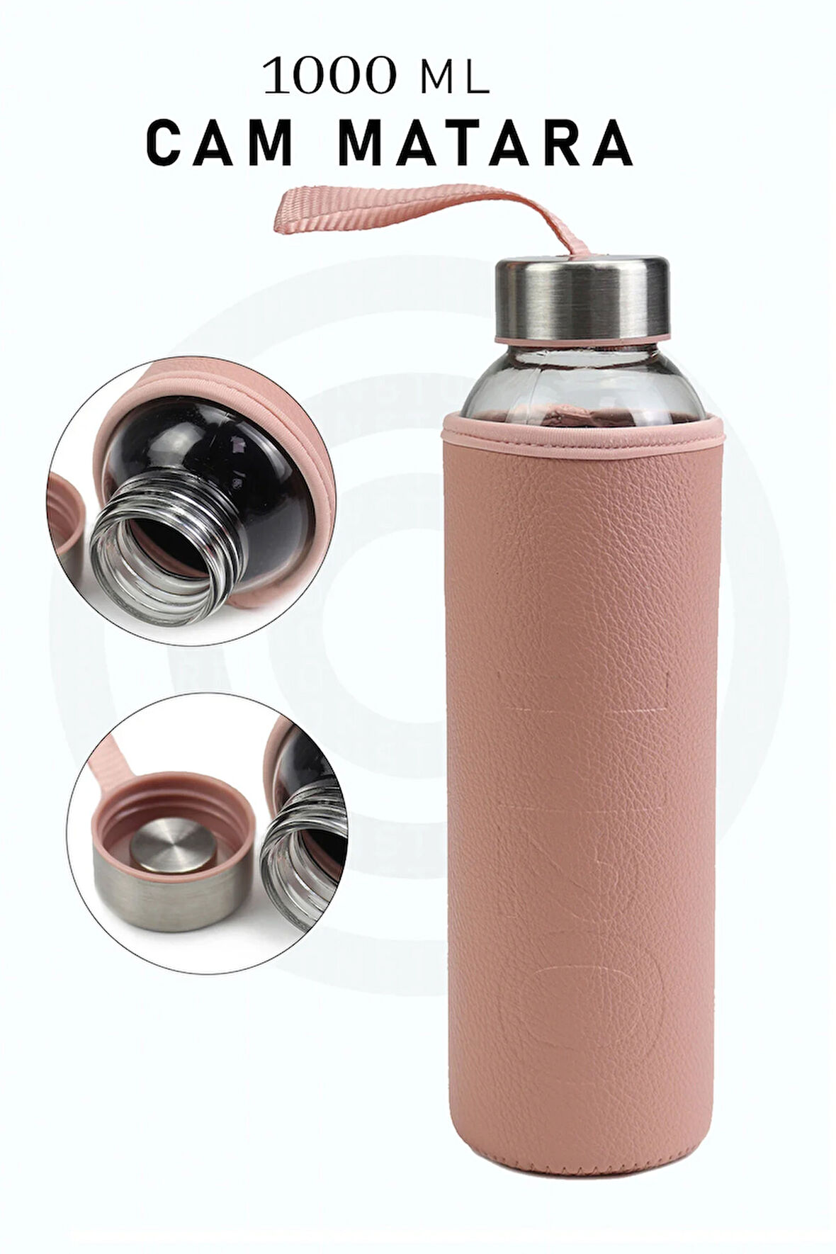 Kılıflı Cam Matara 500ml