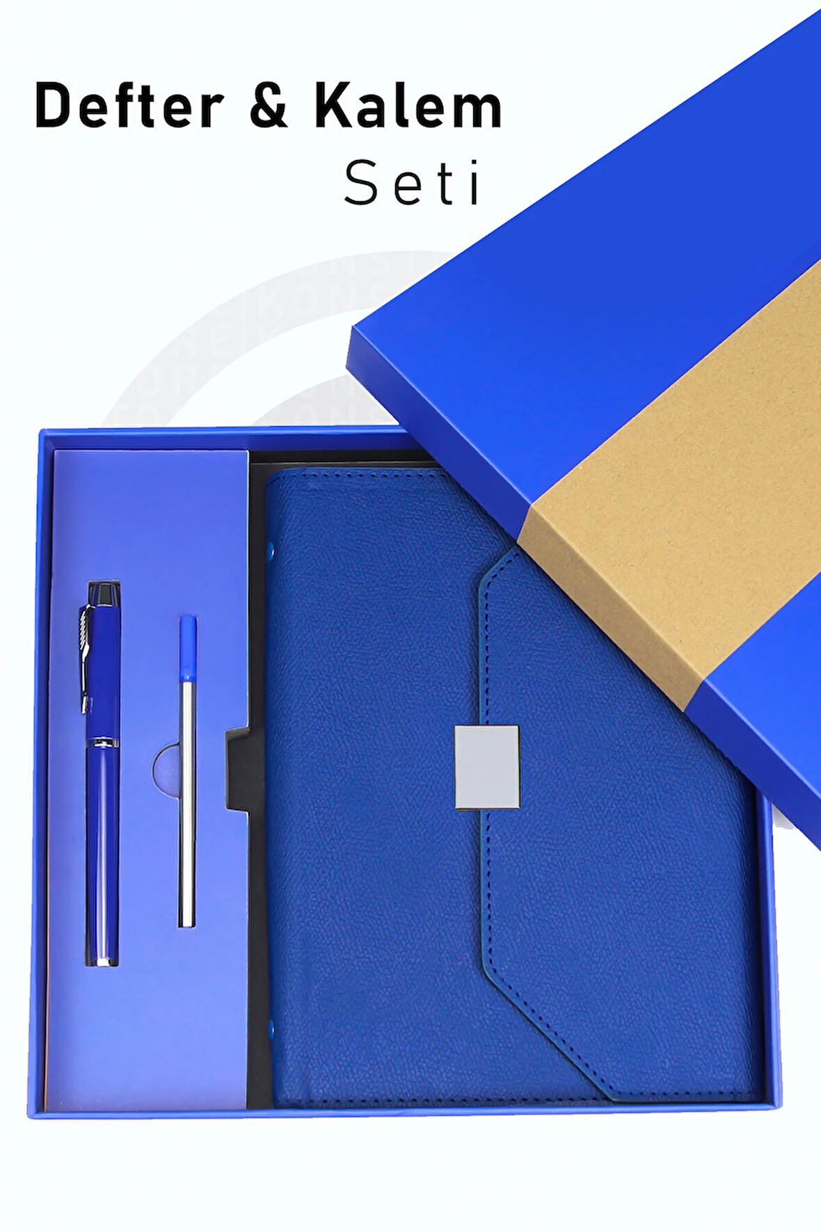Özel Kutusunda Defter Kalem Seti